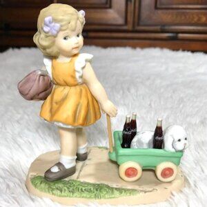 Vintage Coca-Cola 'Friends Lead Us To The Things We Love...' Stoneware Figurine